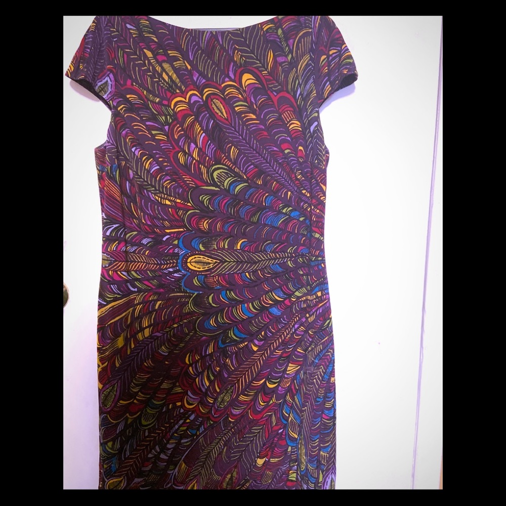 Printed fitted dress